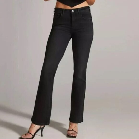 Anthropologie Pilcro Black Demilune Boot Cut Jean Size 29 - Picture 1 of 8